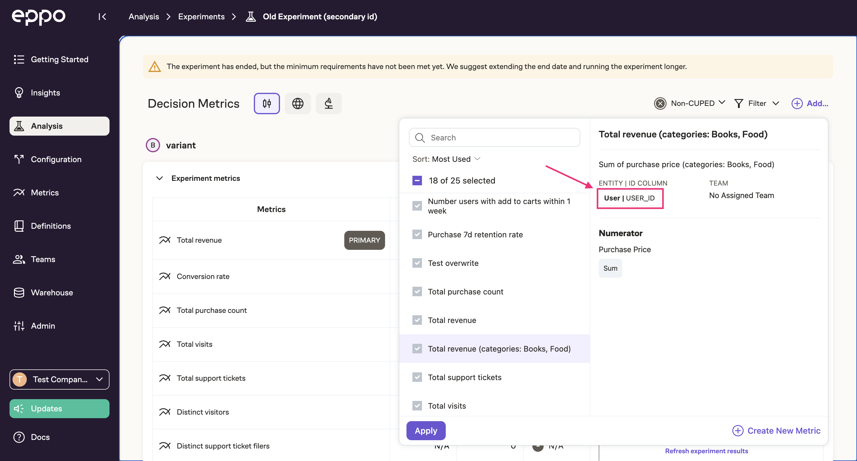 Adding Metrics