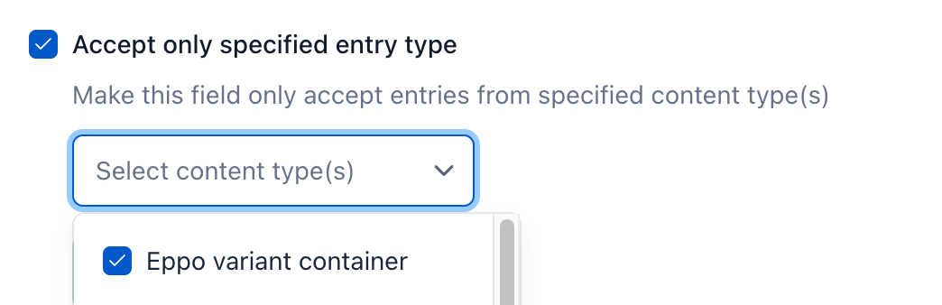 Configuring a field