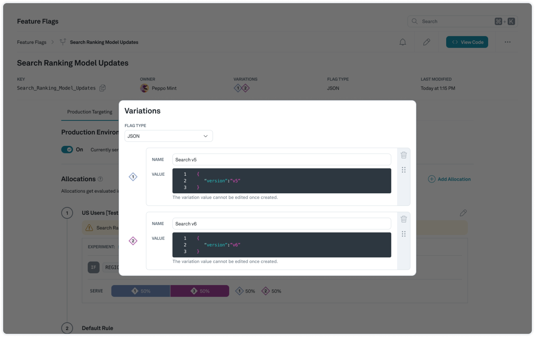 Dynamic configuration AI example