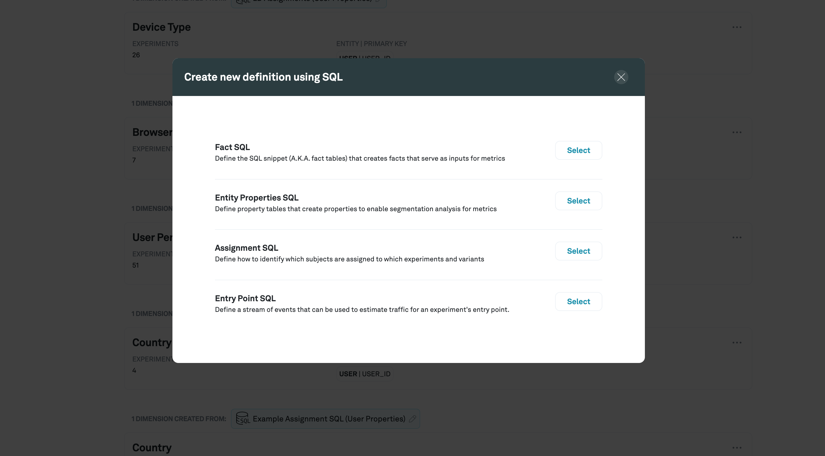 Create Definition SQL