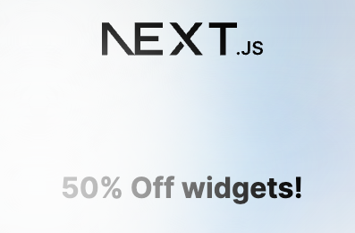 Variation experience with &#39;50% off widgets&#39;