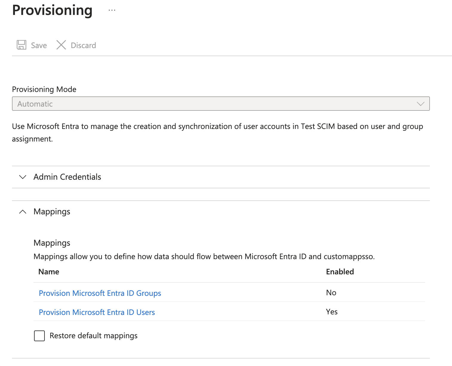 configure Entra custom attribute